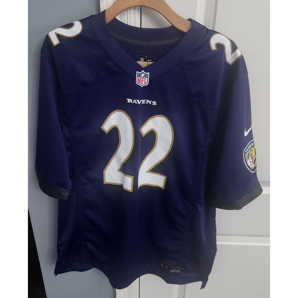 Nike Baltimore Ravens Derrick Henry 22 Purple NFL Game Jersey Mens Medium